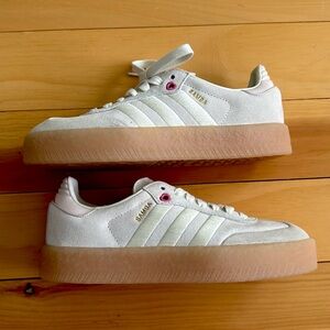 Adidas Sambae Platform sneakers Ivory Pink Fusion Valentines 2024